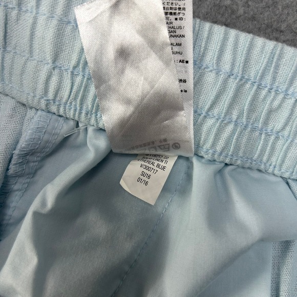 Old Navy Linen Blend Drawstring Shorts Light Blue Mid Rise Womens Sz Medium NWT - Picture 10 of 12